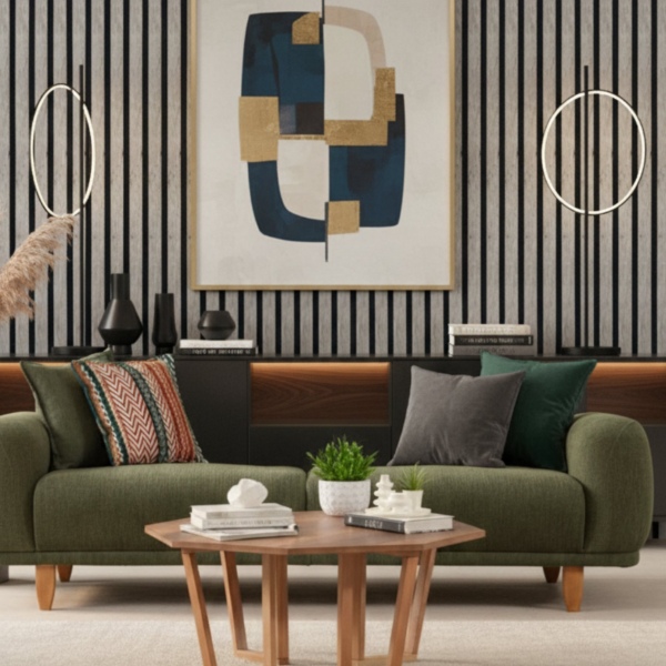 AKUSTİK MDF PANEL - TRAVERTEN 60CM